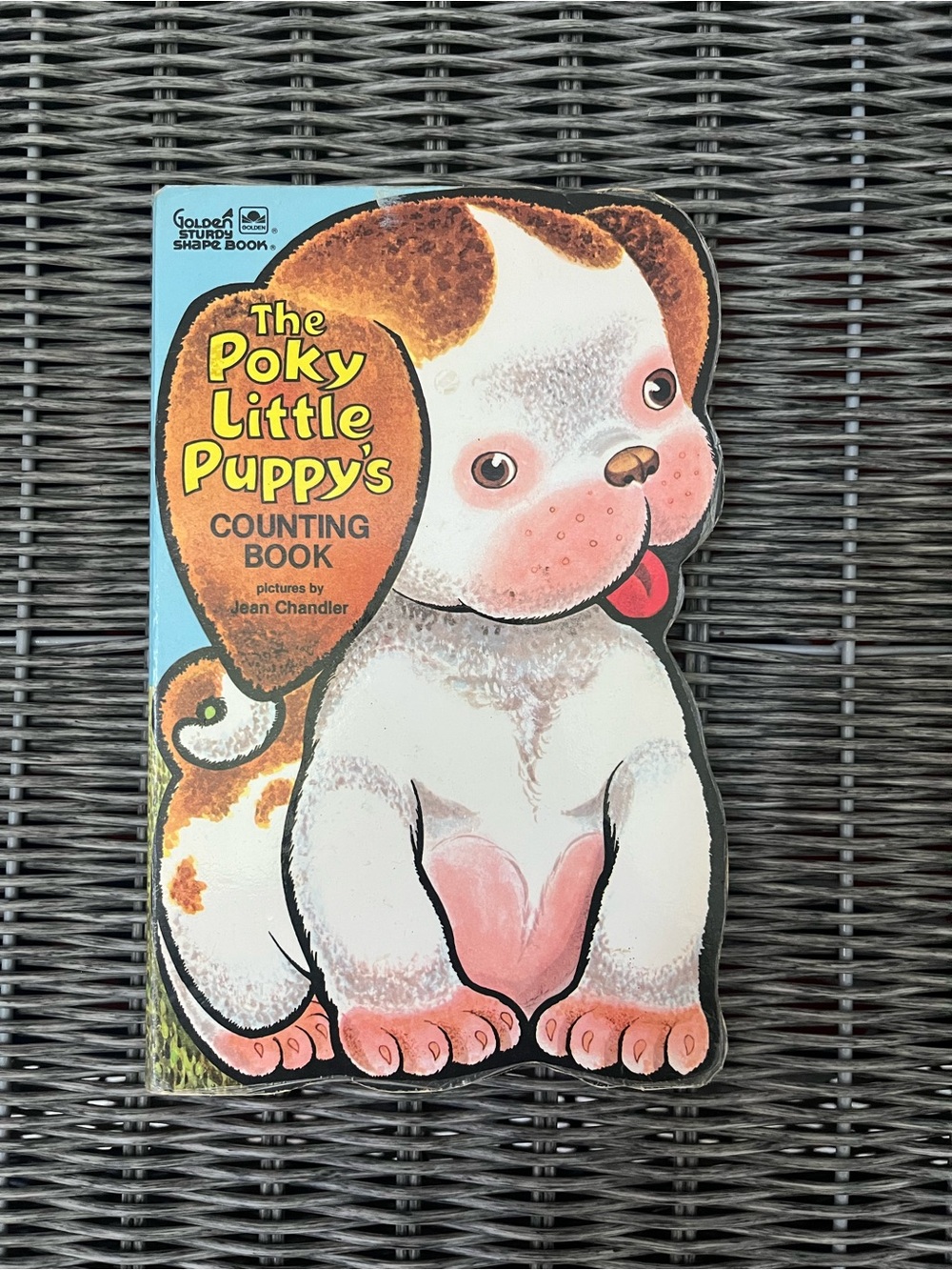 Golden Sturdy Shape Book ‘The Poky Little Puppy’s Counting Book’ By JeanChandler